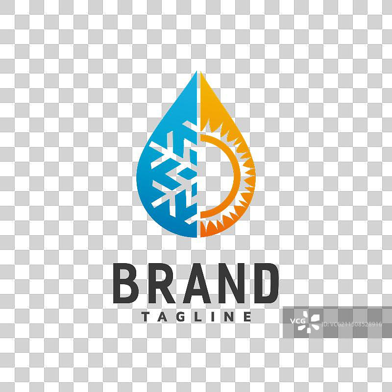 冷热Logo图标设计图片素材