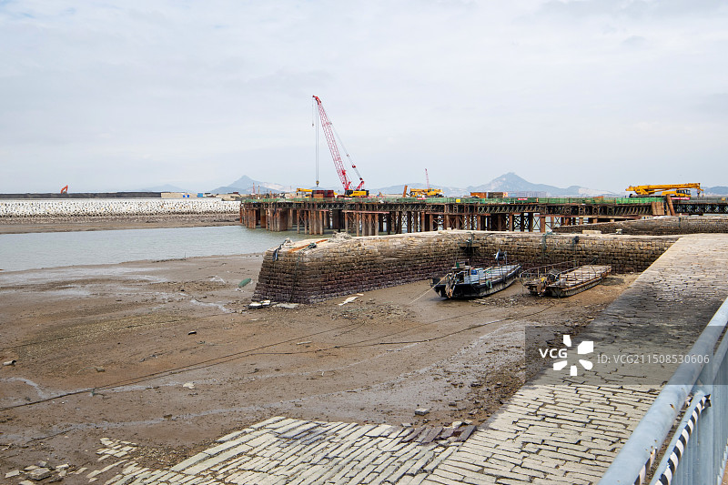 厦门翔安1958年炮击金门英雄三岛之一的小嶝岛风光图片素材