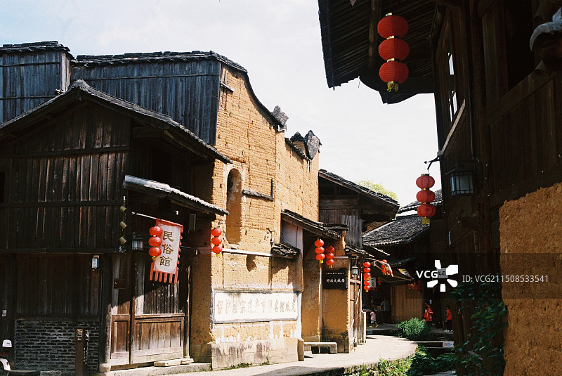 周宁鲤鱼溪景区，古镇街道图片素材