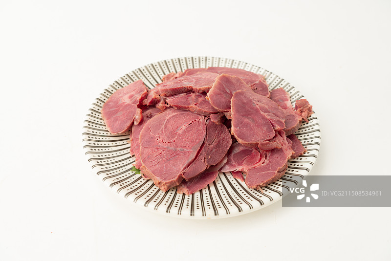 牛腱肉切片图片素材