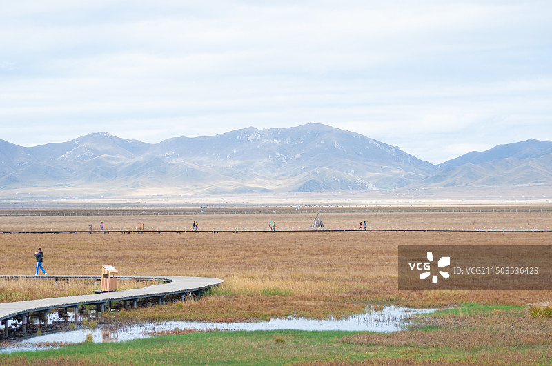 四川阿坝花湖秋季风光图片素材