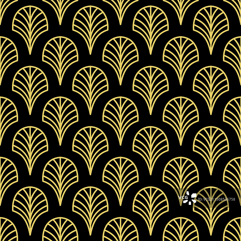 金色无缝装饰艺术图案图片素材