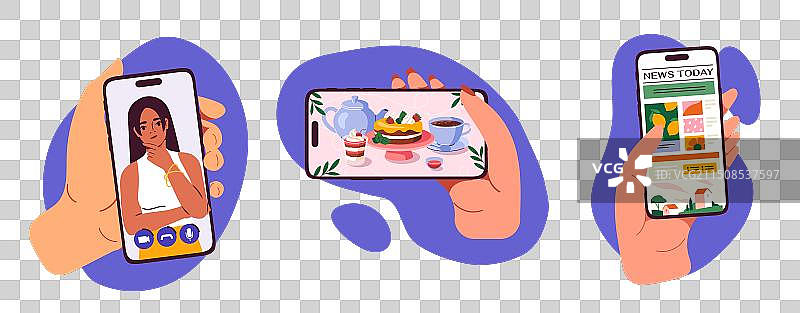 一组手部特写图片素材