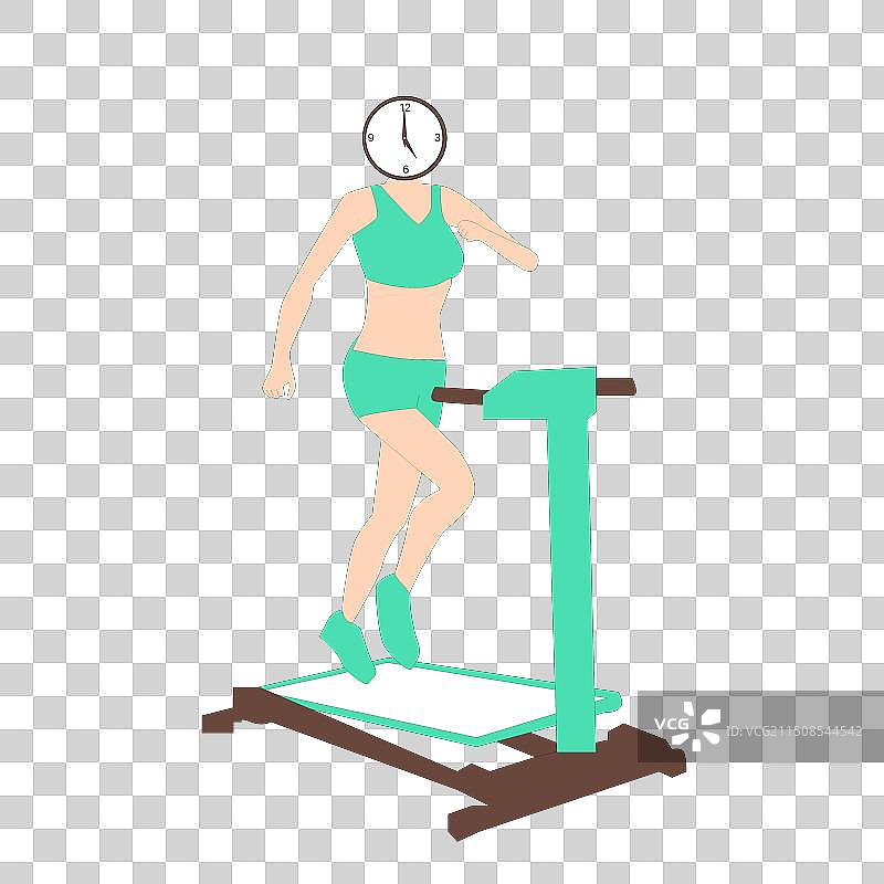 在健身房的女人图片素材