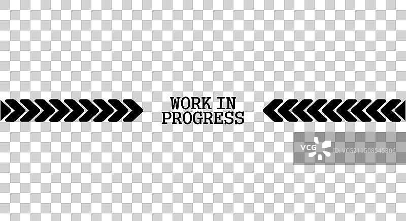 施工背景下的警示标志图片素材