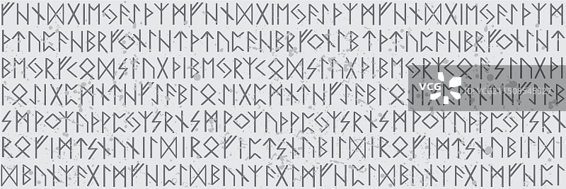 卢恩符文无缝图案图片素材