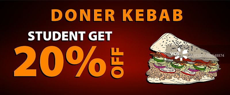 土耳其烤肉餐厅海报模板设计图片素材