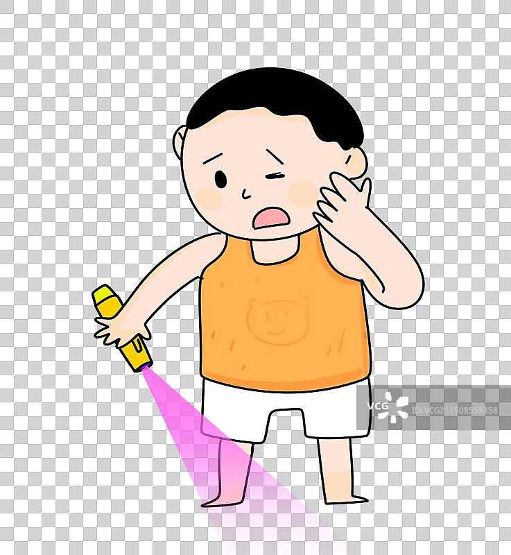 户外，徒步，旅游，旅行，中暑，失温，脱水，膝盖受伤，登山杖，漫画，元素，图片素材