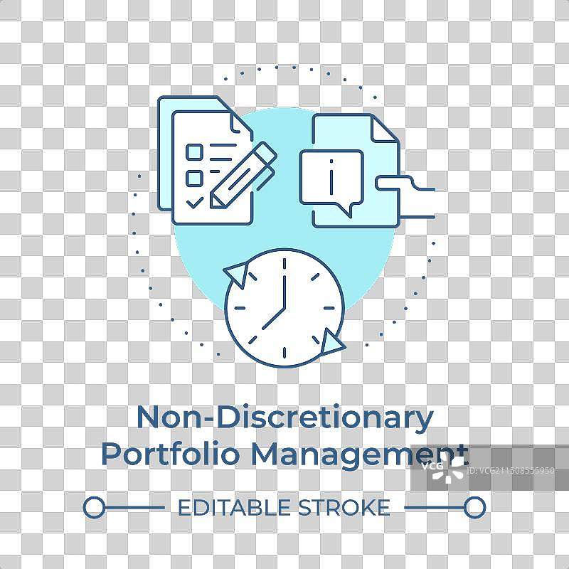 非自主投资组合管理，淡蓝色图片素材
