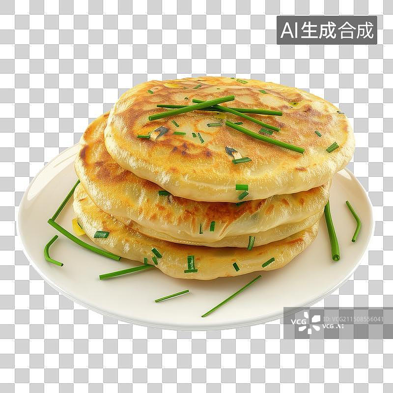 【AI数字艺术】3D渲染美味的煎饼图片素材