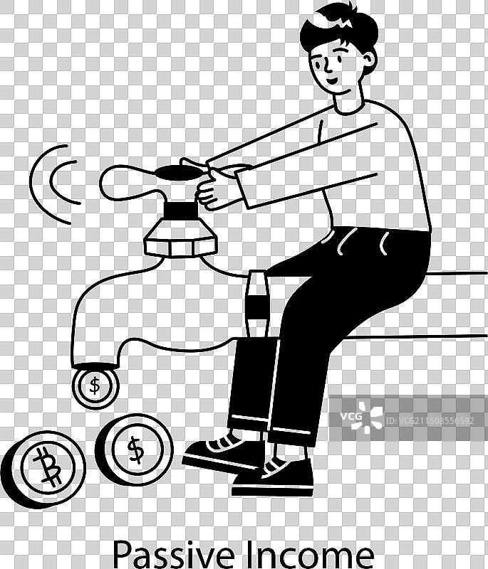 被动收入图片素材