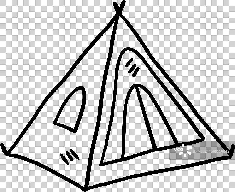 带门窗的帐篷图片素材