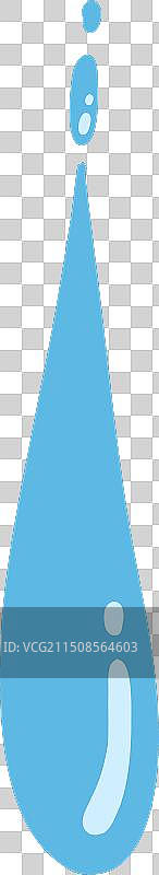 卡通蓝色水滴飞溅图片素材