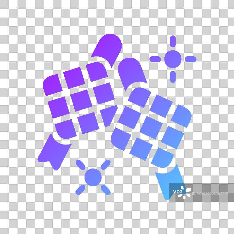 开斋节蓝色紫色立体糯米饭元素图片素材