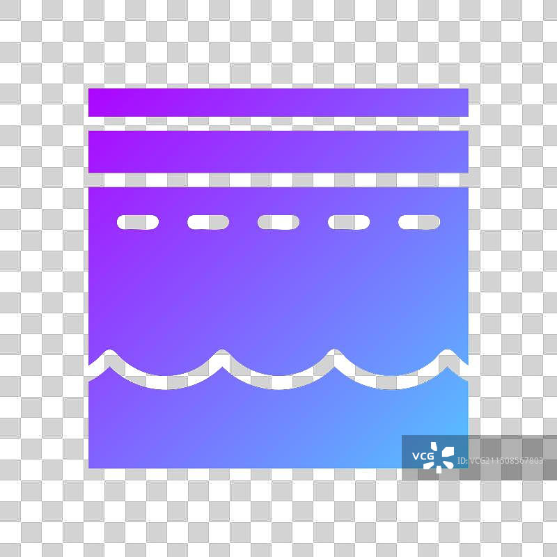 蓝色紫色斋月期间的麦加天房元素图片素材