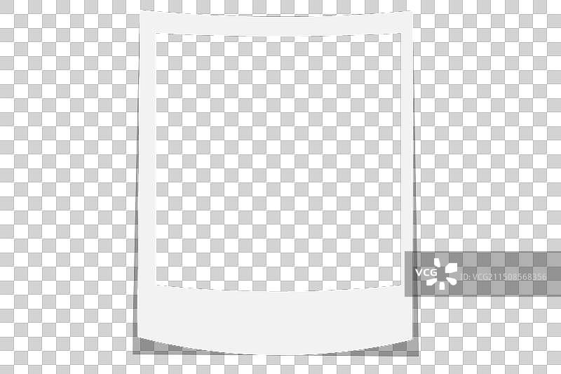 一张宝丽来空白卡片文件图片素材