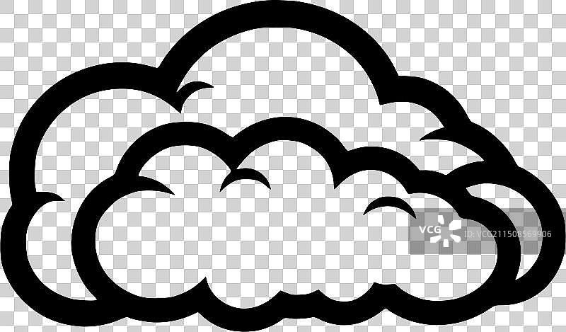 云朵极简扁平风logo图片素材