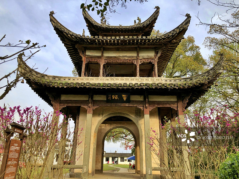 唐模八角亭图片素材