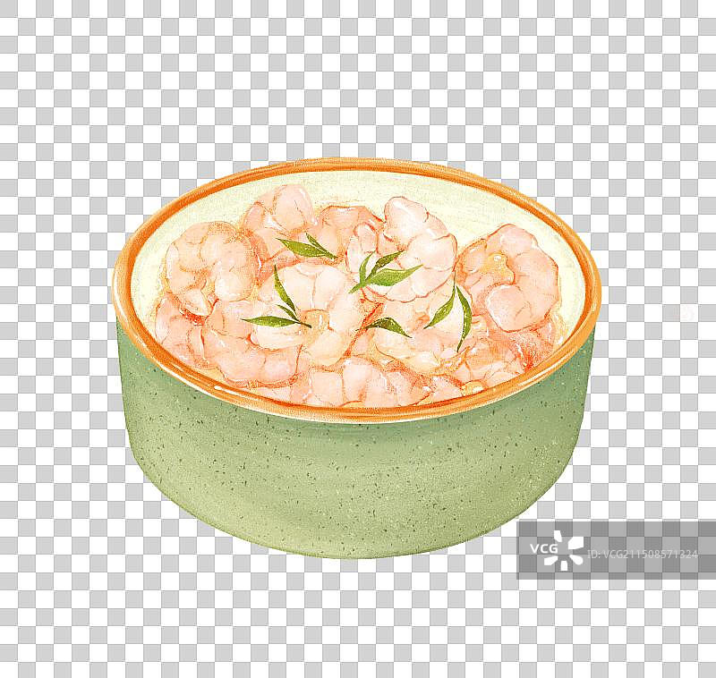 龙井虾仁元素图片素材