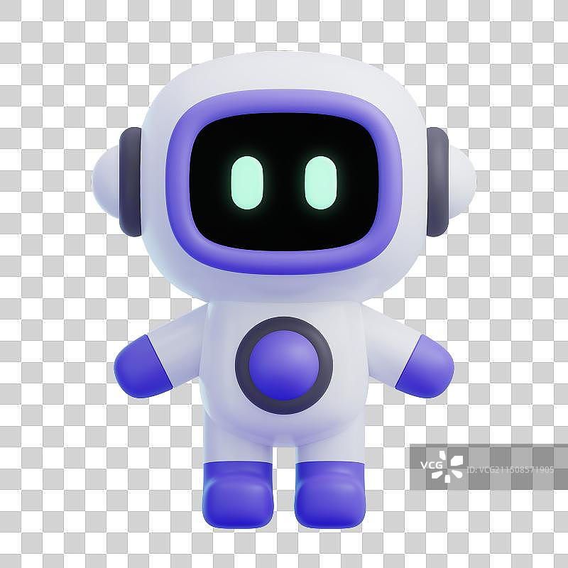 3D可爱图标星球系列机器宇航员图片素材