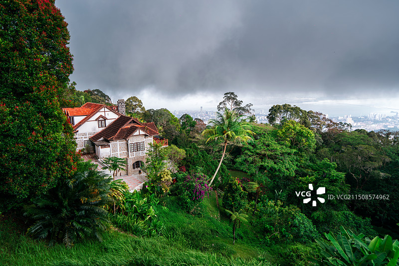 槟城升旗山上森林别墅图片素材