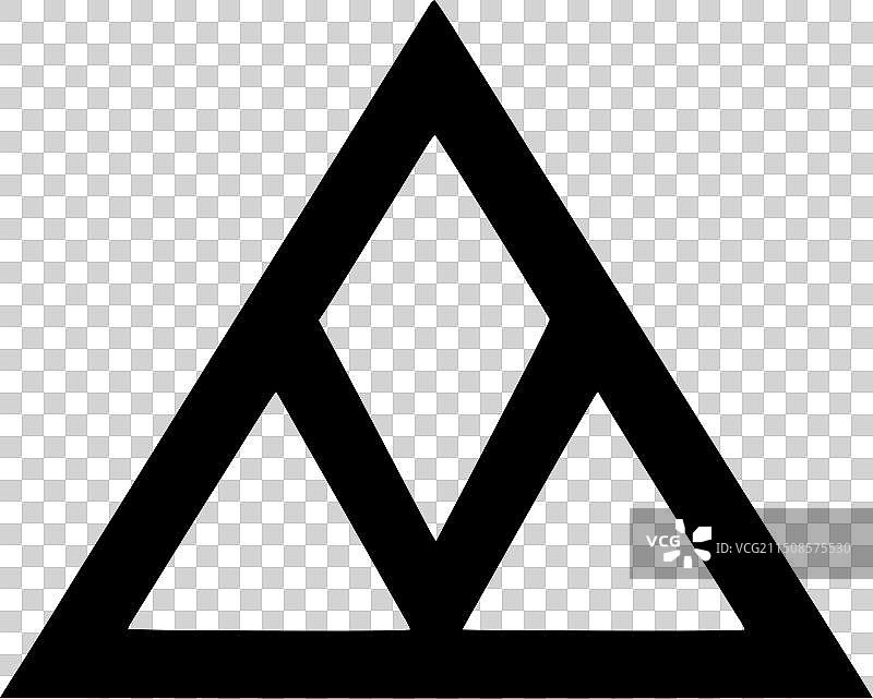 简约三角形剪影图片素材