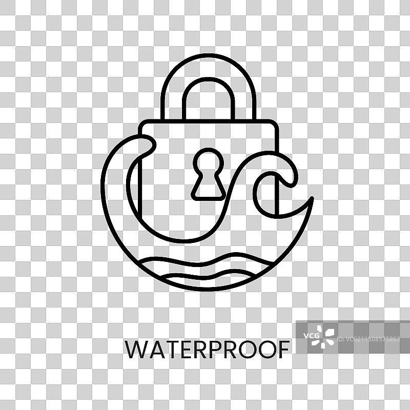 摄像头包装防水线图标图片素材