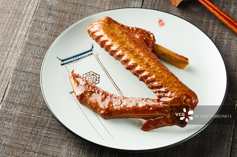 潮汕卤鹅翅图片素材