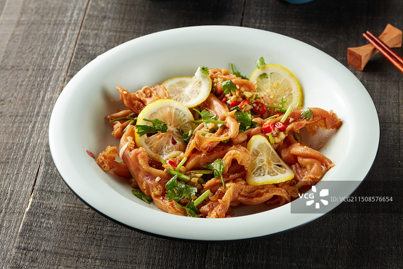 柠檬鸭掌图片素材