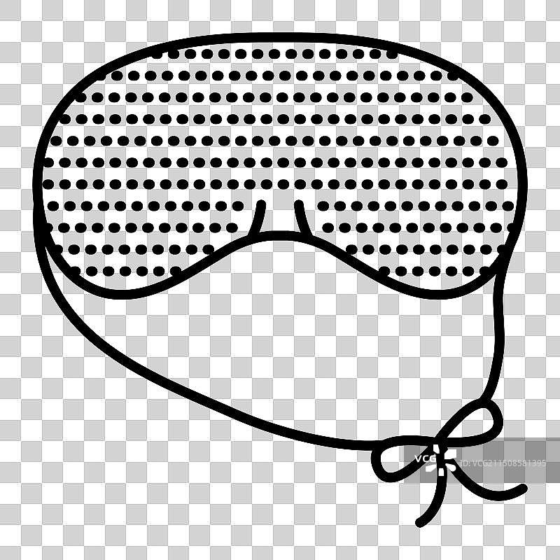 带圆点的睡眠眼罩图片素材