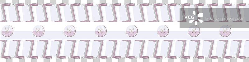 白色无缝缝纫褶边图片素材