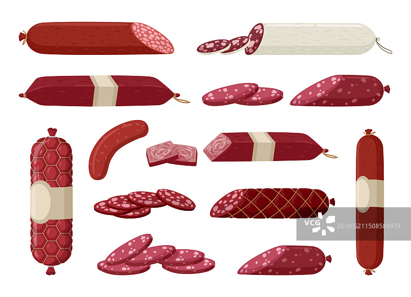 美味的烟熏香肠图片素材