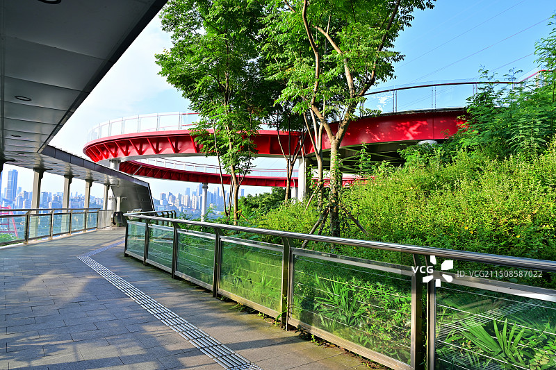 重庆铜元之城市阳台观景台图片素材