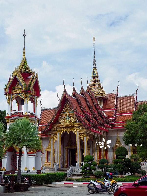 普吉岛查龙寺图片素材