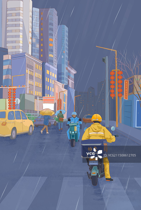 外卖员图片素材