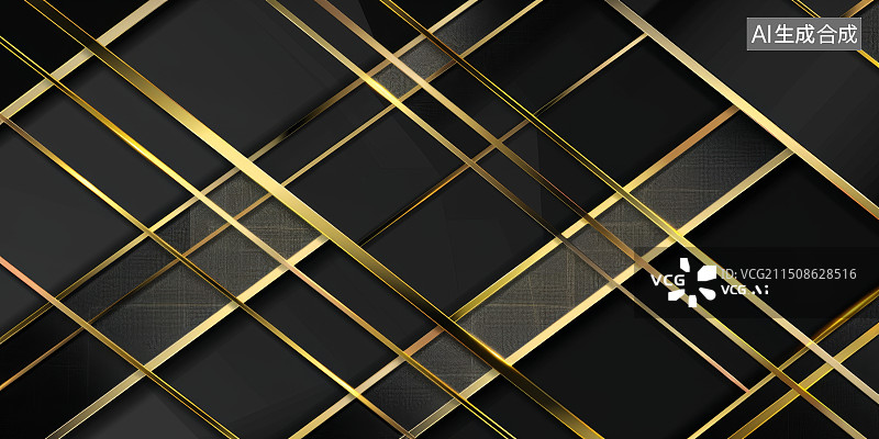 【AI数字艺术】金色和黑色质感背景图片素材