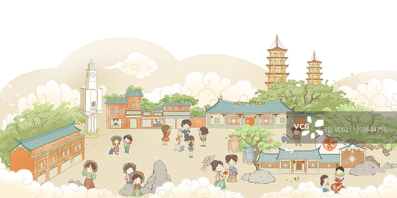 泉州特色建筑旅游目的地图片素材