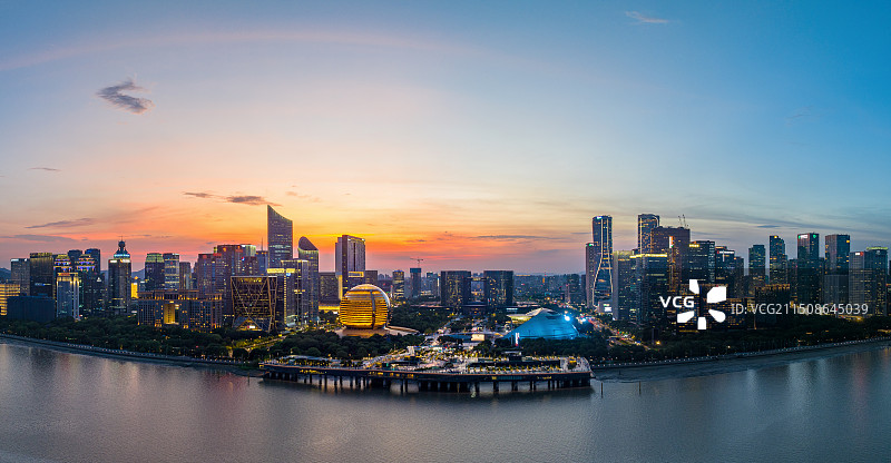 杭州钱江新城都市风光图片素材