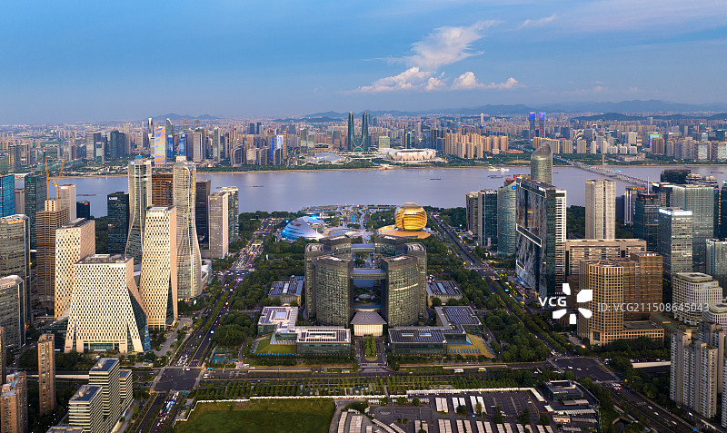 杭州钱江新城都市风光图片素材
