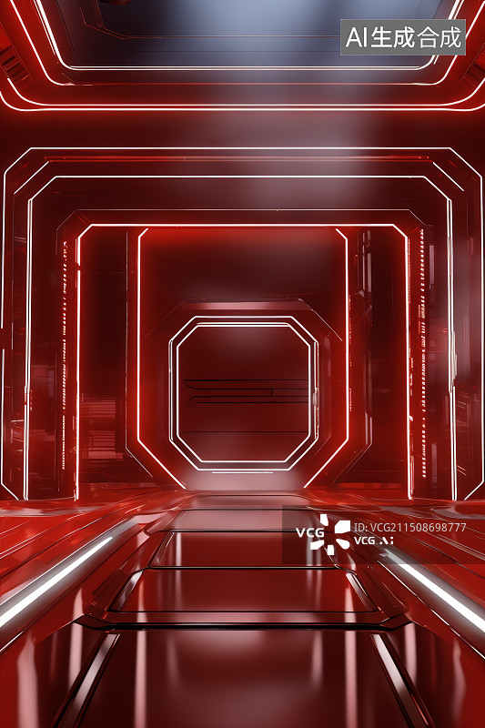 【AI数字艺术】科幻电商背景图片素材