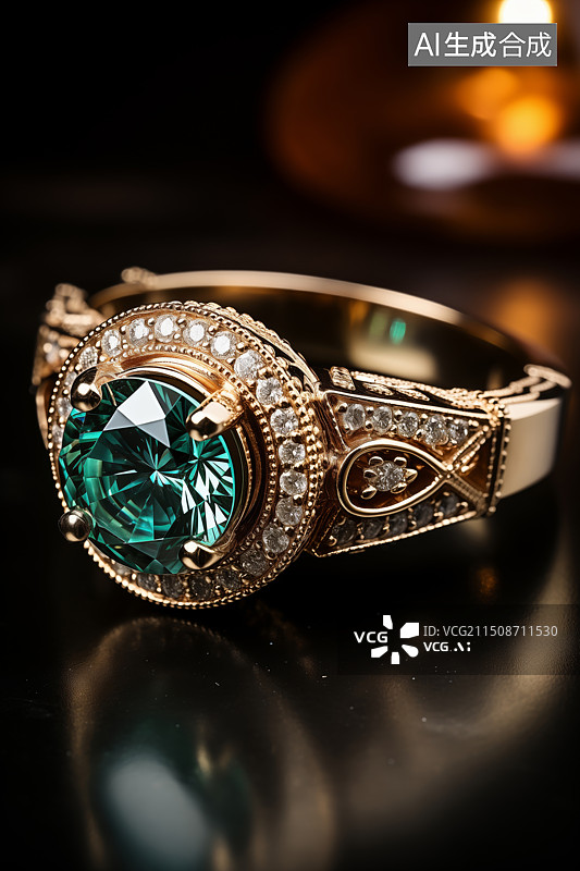 【AI数字艺术】钻石戒指图片素材