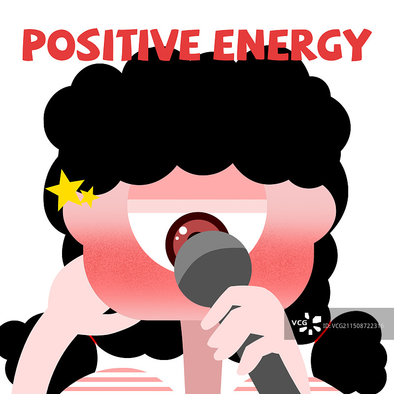 正能量女孩图片素材