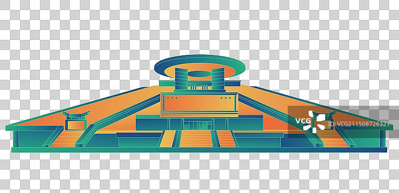 泉州中国风城市复古打卡地标旅游建筑群图片素材