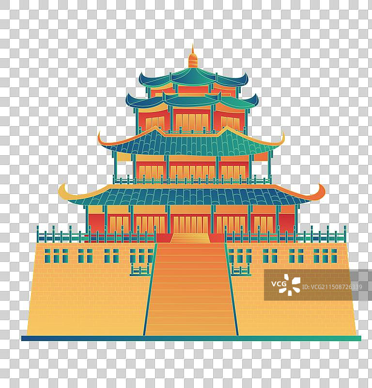 泉州中国风城市复古打卡地标旅游建筑群图片素材