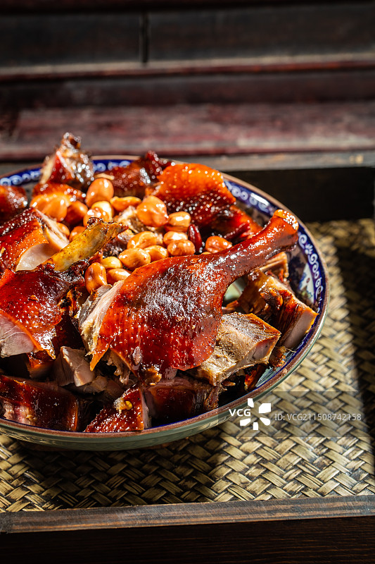 湖南菜肴酱板鸭图片素材