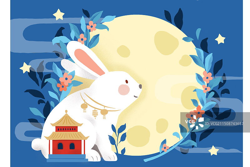 中秋兔子图片素材