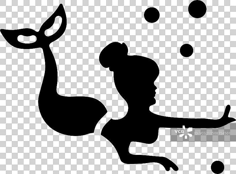 游泳美人鱼图片素材