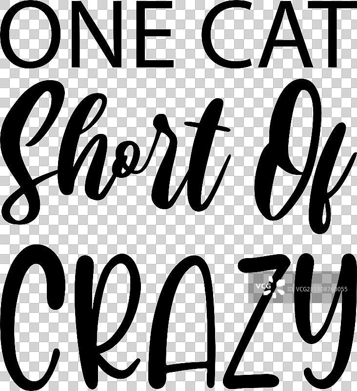 黑色字母引言猫咪图案图片素材