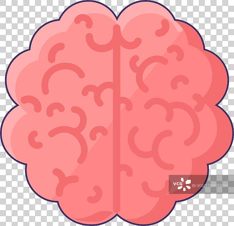 人脑俯视图图标图片素材