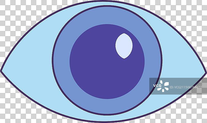 健康眼睛图标、瞳孔和虹膜检查图片素材